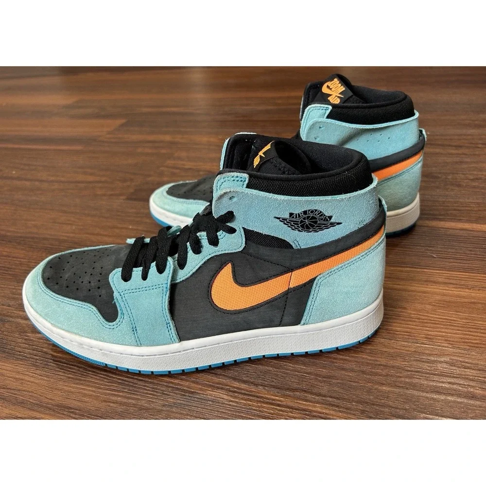 Nike Air Jordan 1 Zoom Air CMFT 2 Mens Size 10.5  Bleached Aqua DV1307-408 Shoes